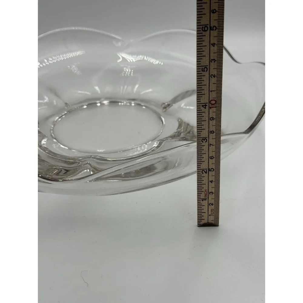 Glass Round Flower Shaped‎ Serving Bowl/Platter